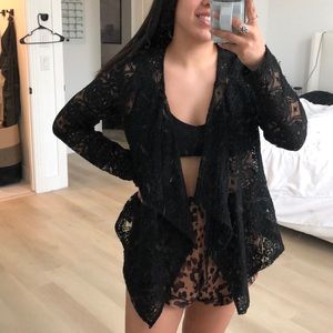Beautiful black lace cardigan
